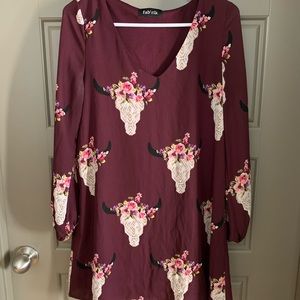 SMALL FABRIK PRINTED DRESS